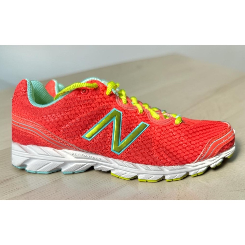 New Balance 590v2 Running‎ Shoes W590AH2 Salmon Pink Lime Green Blue Women's 8.5